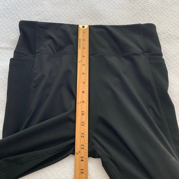 Tone It Up black XL pull on elastic waist stretch leggings with pockets - Picture 8 of 9